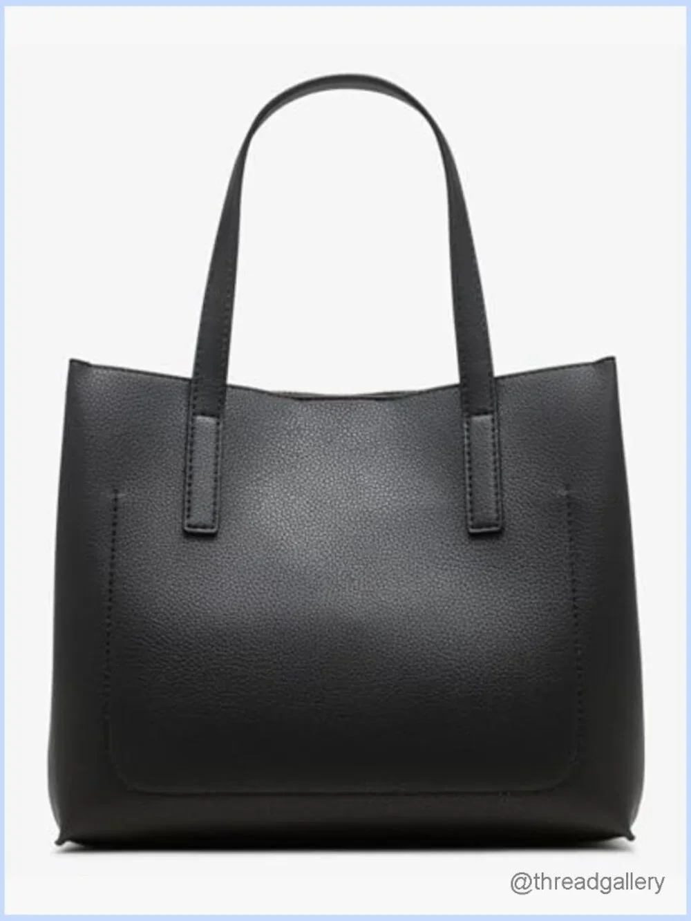Medium Satchel Womens Crossbody Faux Leather Top Handle Bag Purse - Picture 3 of 7